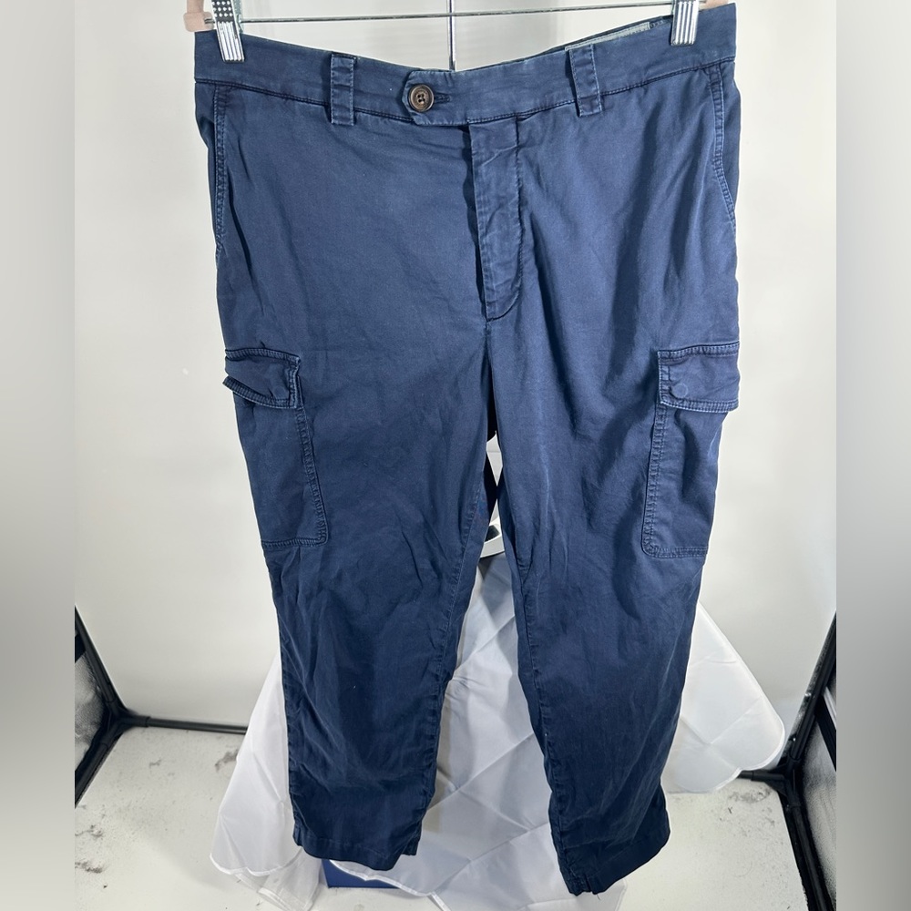 Brunello Cucinelli blue cargo pants